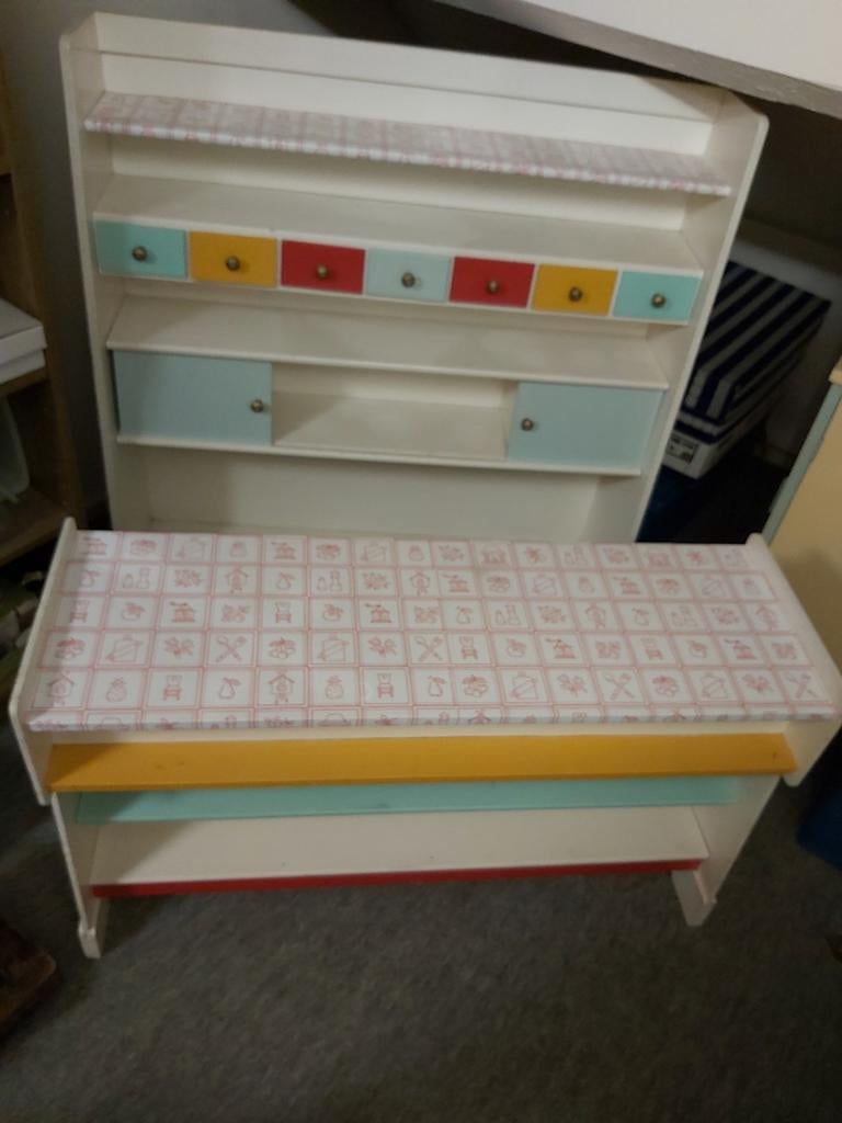 Speelgoed winkel in hout + extra, Enfants & Bébés, Jouets | Jouets en bois, Utilisé, Enlèvement