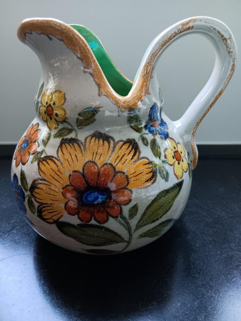 Vase vintage en céramique Royal Zuid Holland Gouda, Enlèvement ou Envoi