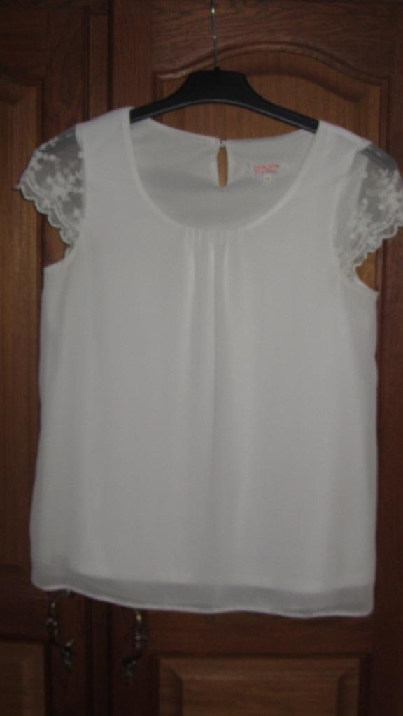 Blouse voor dames, Wit, Ophalen of Verzenden, Zo goed als nieuw, Clockhouse