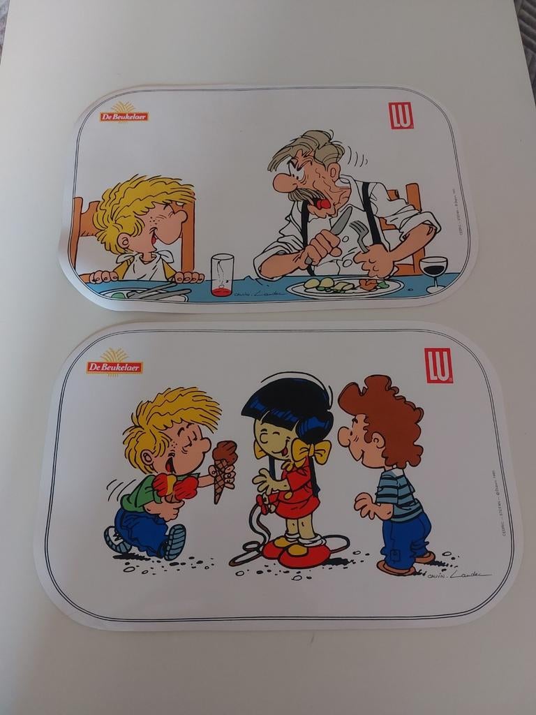 BD: 2 placemats van Cédric (Laudec) - 1995, Ophalen of Verzenden, Zo goed als nieuw