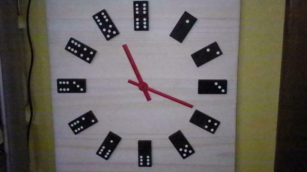 horloge domino, Enlèvement ou Envoi, Neuf, Analogique, Horloge murale