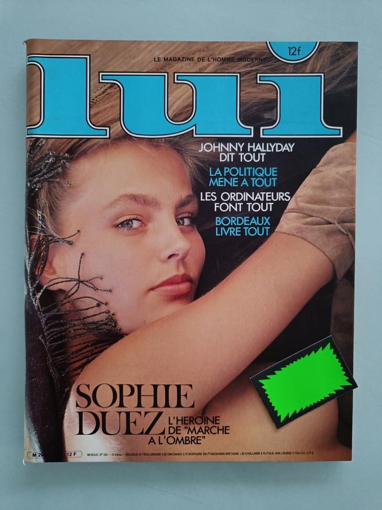Lui magazine - Sophie Duez - jaren '80, Ophalen of Verzenden, 1980 tot heden, Tijdschrift