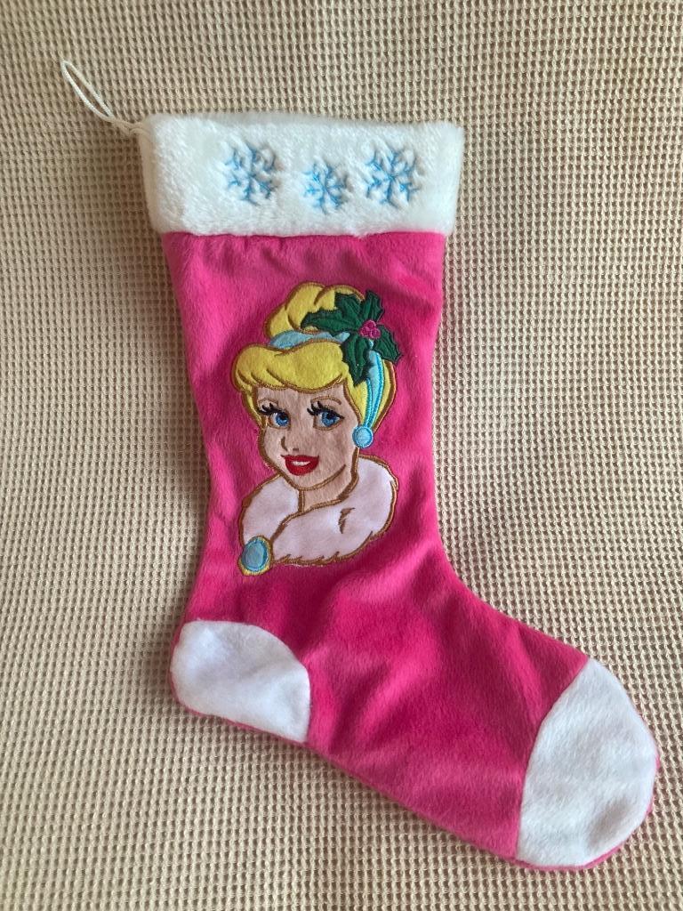 Disney Noël Chaussette de Noël Cendrillon Rose Barbie Noël, Divers, Enlèvement ou Envoi, Comme neuf
