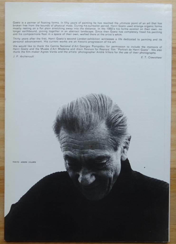 Henri Goetz, 50 years of painting, Crawshaw Gal London, 1986, Enlèvement ou Envoi, Utilisé, Peinture et dessin