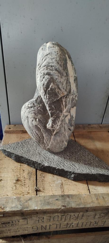 Zwaar Kunstwerk in graniet beeld, Antiek en Kunst, Ophalen of Verzenden