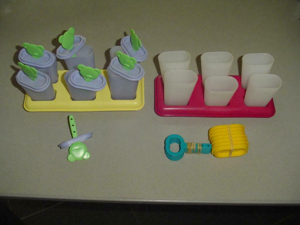 Tupperware ijslolly maker diverse kleuren voor 6 ijsjes, Ophalen of Verzenden, Zo goed als nieuw