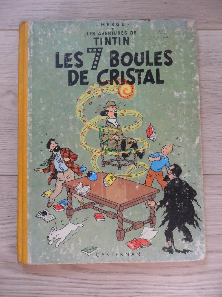 Tintin - Les 7 boules de cristal - Casterman, Enlèvement ou Envoi, Une BD, Utilisé, Casterman