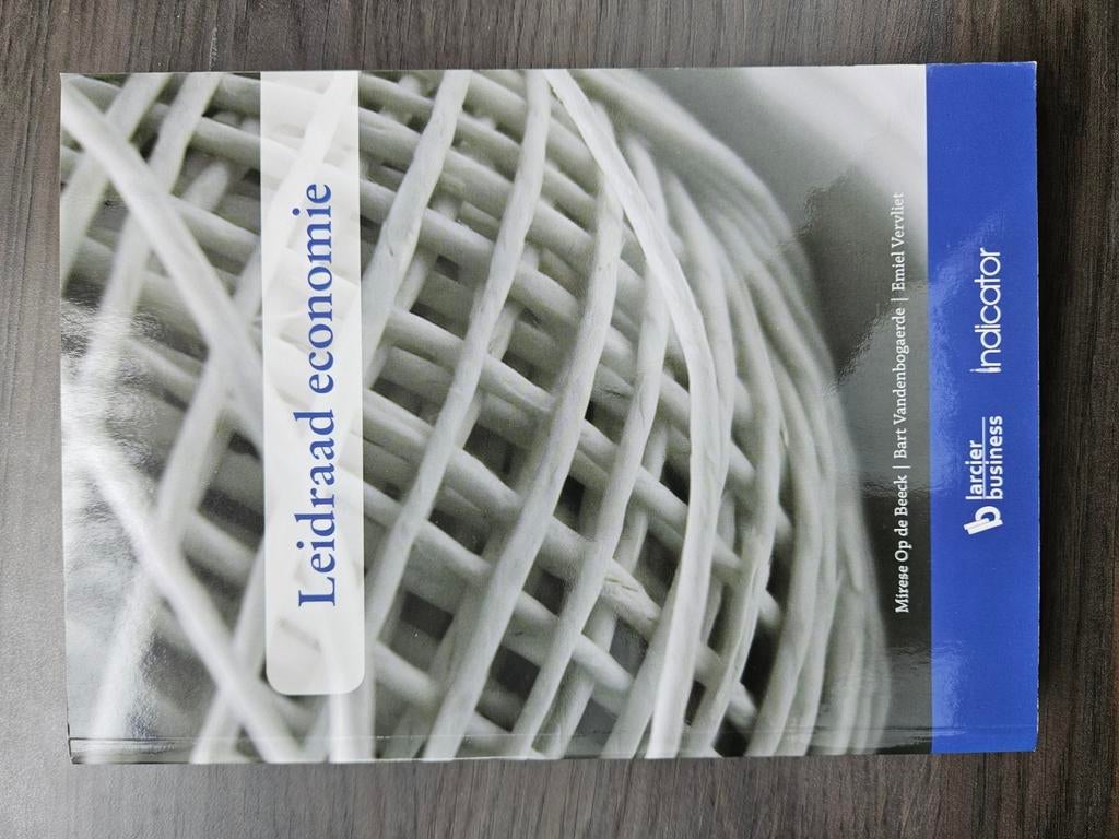 Leidraad economie - M. Op de Beeck, B. Vandenbogaerde, E.V, Boeken, Ophalen, Zo goed als nieuw