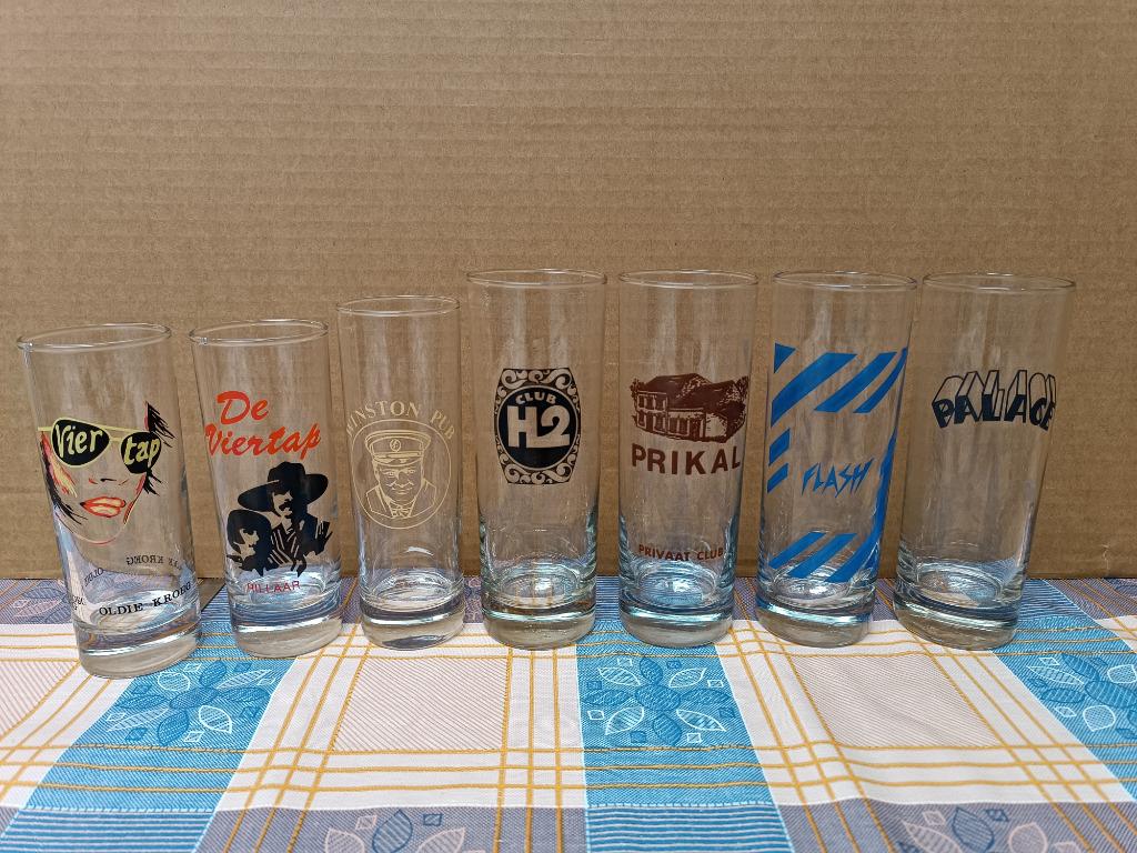 Discotheek Dancing Club Pub Glas Glazen Retro Vintage, Verzamelen, Ophalen of Verzenden, Gebruikt, Gebruiksvoorwerp
