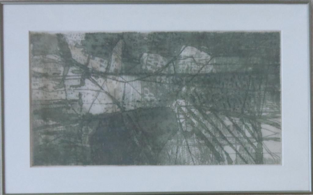 ONBEKEND / ABSTRACTIE / KLEURETS / 50x80cm / KADER, Gesigneerd, Ophalen