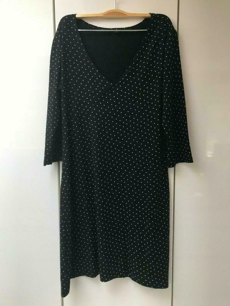 Robe noire à pois blancs - Taille M *, Taille 38/40 (M), Enlèvement ou Envoi, Sans marque, Comme neuf