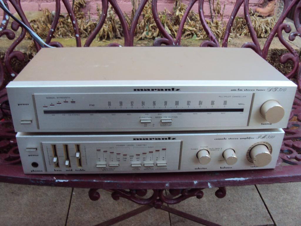 Marantz PM 350 en Maranzt ST 310., Autres marques, Tuner ou Radio, Enlèvement, Utilisé