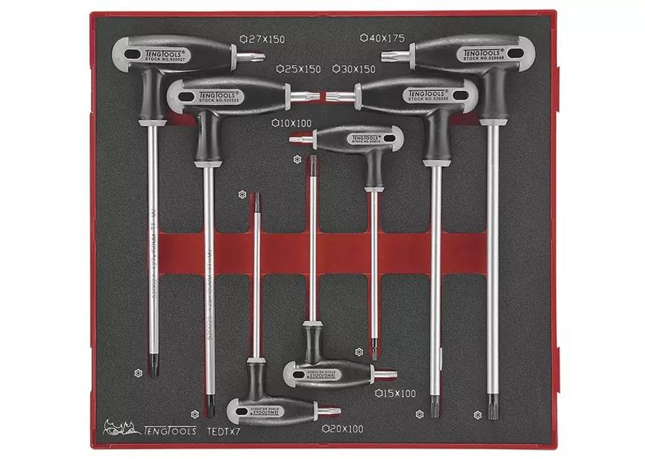 Jeu de 7 clés en T  Teng Tools TX-TPX, Enlèvement ou Envoi, Neuf