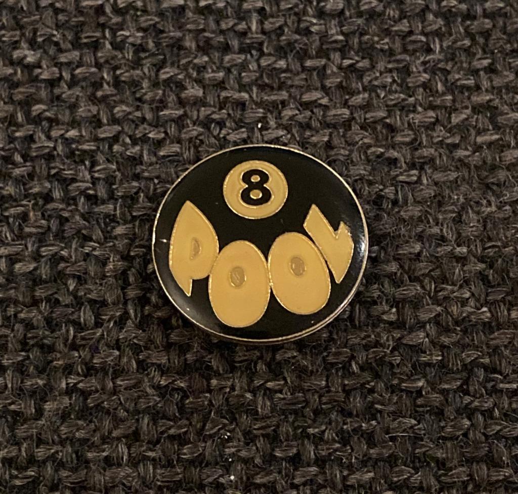 PIN - POOL - 8 BALL - BILJART - BILLARD, Envoi, Utilisé, Sport, Insigne ou Pin's
