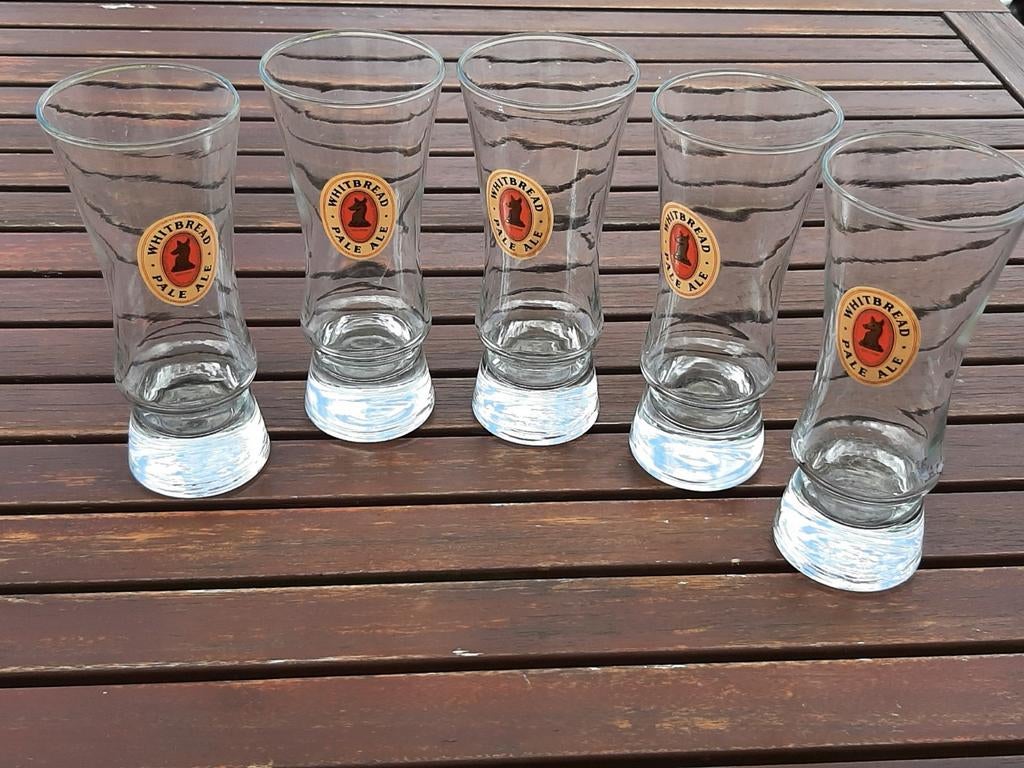 Différentes sortes de verres à bière Whitbread, Collections, Enlèvement ou Envoi, Comme neuf