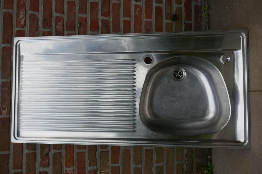 Spoeltafel  Franke  met afdruiprek links (B=110 cm, D=52 cm), Huis en Inrichting, Keuken | Keukenelementen, Ophalen, Gebruikt