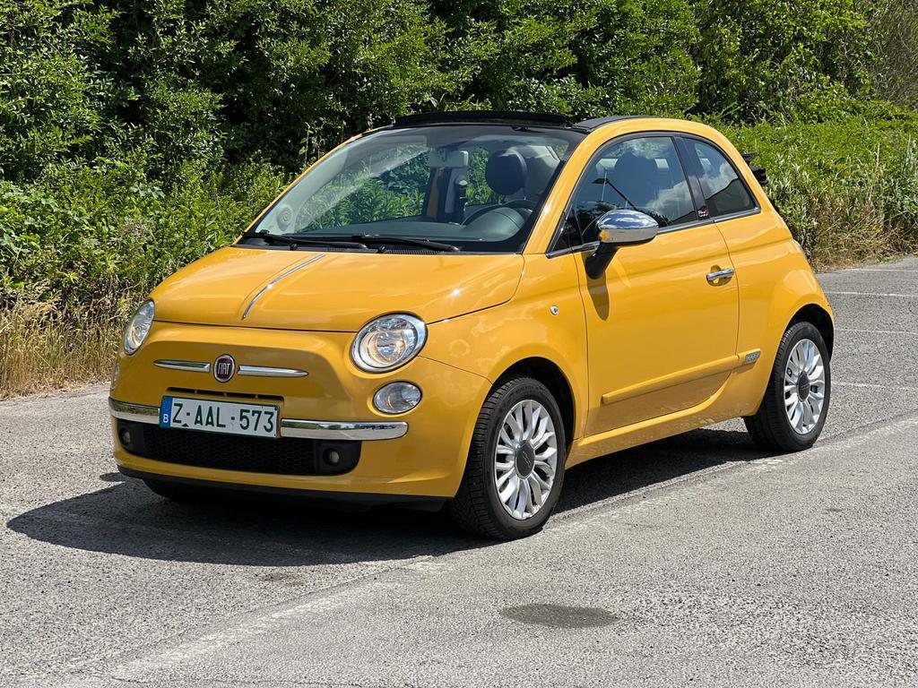 fiat 500 cabrio 2015 76000km, Voorwielaandrijving, Stof, 1242 cc, Cabriolet