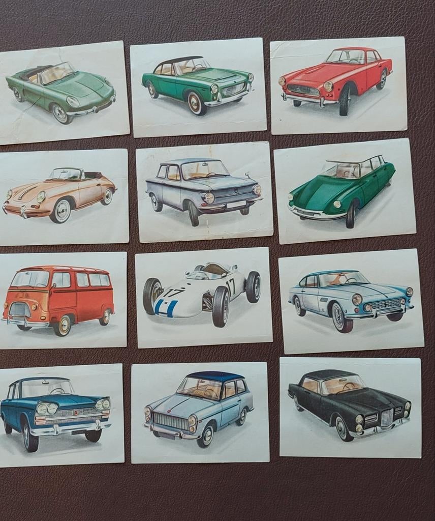 Oude Chromo's Jacques chocolade Auto's 1962. 26 stuks, Verzamelen, Ophalen of Verzenden, Zo goed als nieuw