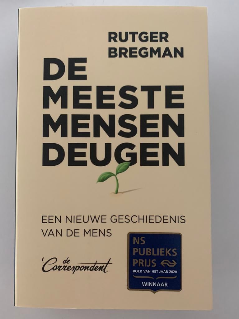 Rutger Bregman - De meeste mensen deugen, Enlèvement ou Envoi, Neuf, Rutger Bregman