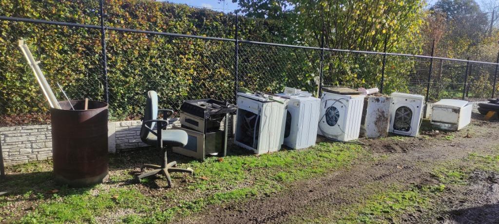 oud metalen kom gratis afhalen, Ophalen, Gebruikt