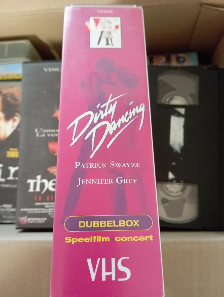 Dubble Box K7 VHS-film Dirty Dancing + het liveconcert, Vanaf 12 jaar, Ophalen, Gebruikt, Overige genres