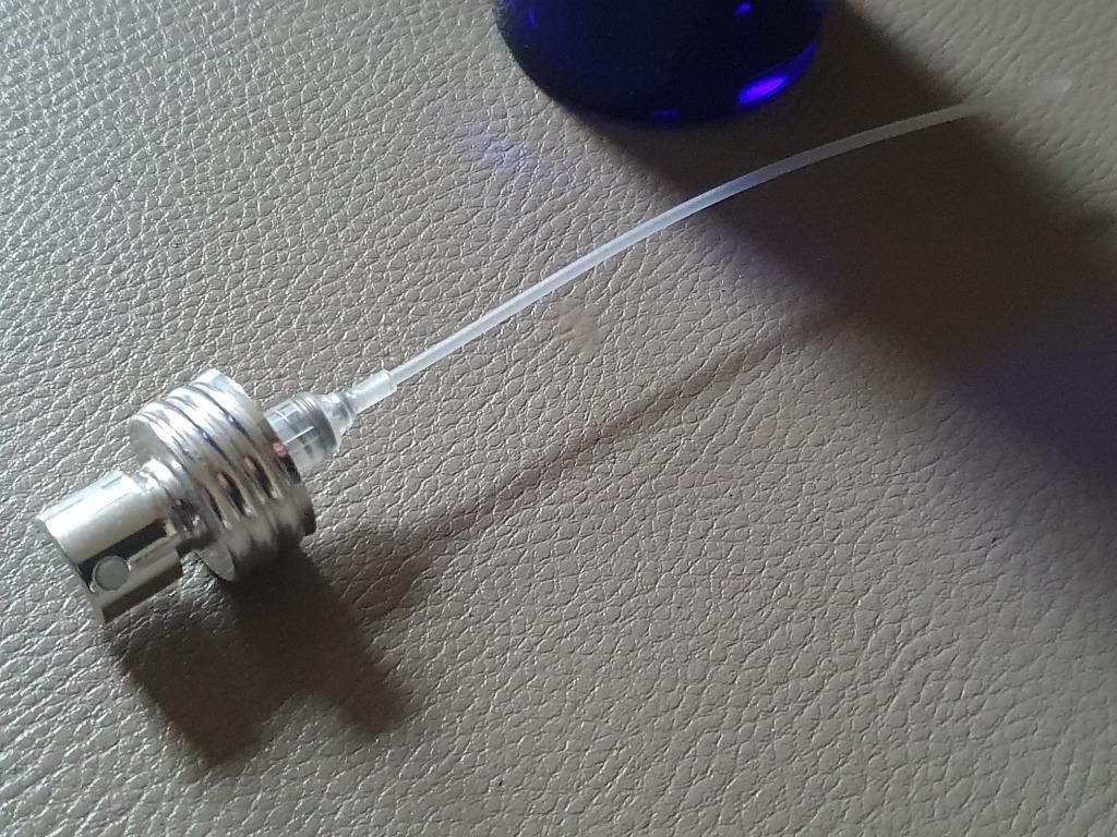Fles blauw glas 100ml spraykop/fijne verstuiver, Ophalen of Verzenden, Gebruikt, Overige typen