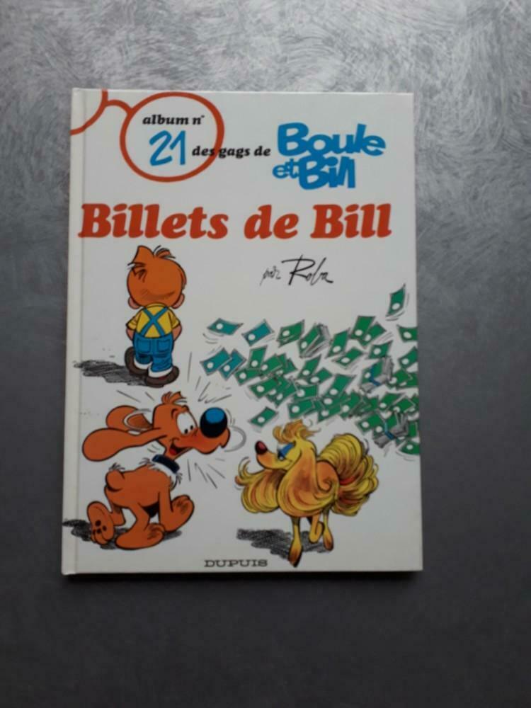 Boule et Bill EO 21 ttbe "Billets de Bill", Une BD, Enlèvement ou Envoi, Utilisé
