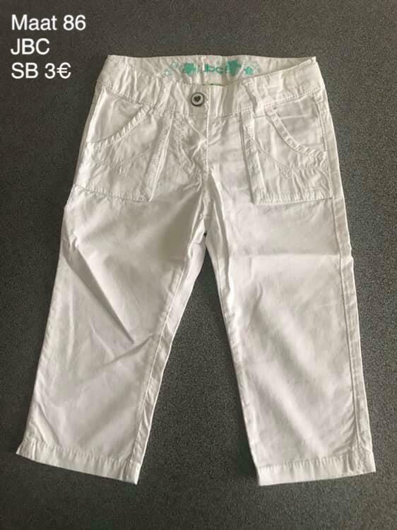 Witte broek JBC - maat 86+, Enfants & Bébés, Vêtements de bébé | Taille 86, Pantalon, Enlèvement ou Envoi, JBC, Comme neuf