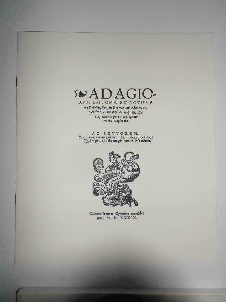 14 adages d'erasme - Erasmushuis - Olivier Smolders, Ophalen of Verzenden