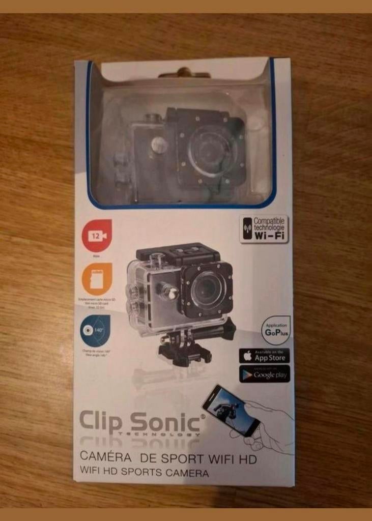 Nieuwe HD-clip sonische wifi-sportcamera., Ophalen of Verzenden, Zo goed als nieuw