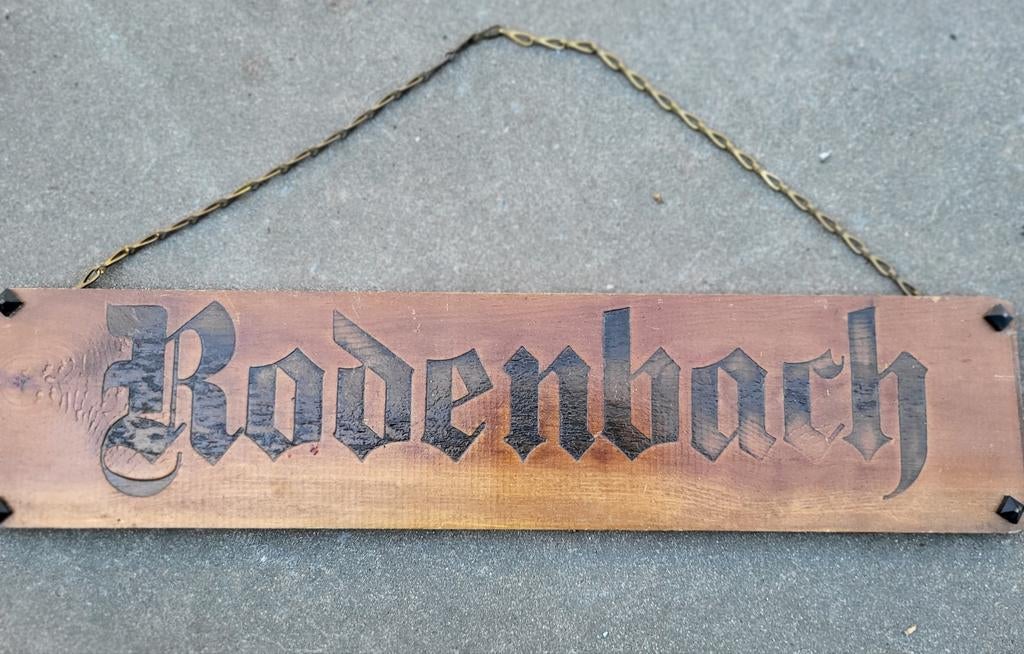 Rodenbach houten publiciteitsbord 1988, Verzamelen, Ophalen of Verzenden, Zo goed als nieuw