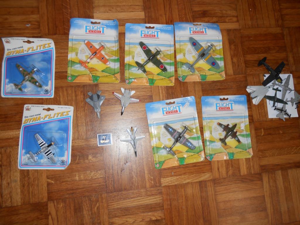 LOT avions miniatures vintage métal Flight scenes Dyna Flite, Enlèvement, Comme neuf