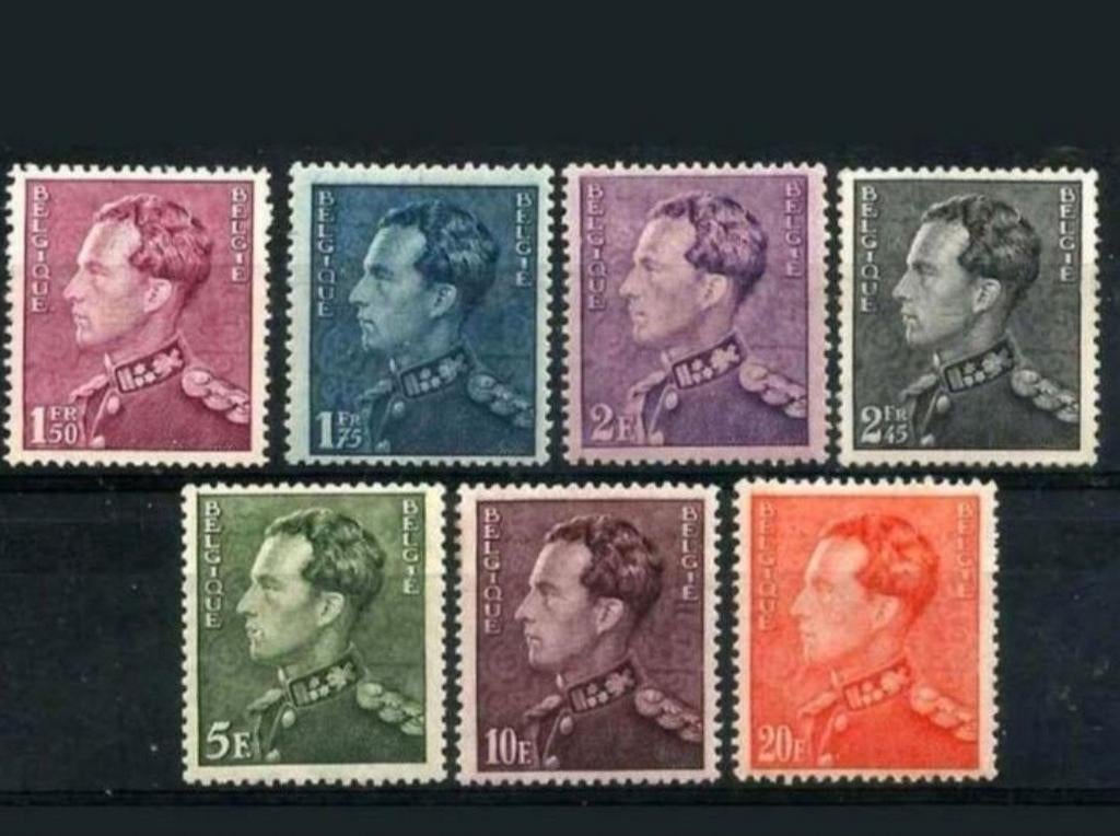 België OBP 429-435 ** 1936, Ophalen of Verzenden, Postfris, Postfris
