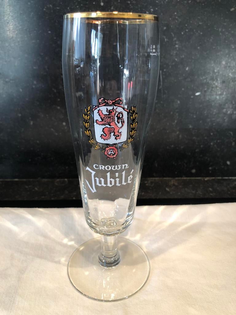 cristal alken geëmailleerd & gefacetteerd glas Jubilé nr 2, Verzamelen, Ophalen of Verzenden, Gebruikt, Glas of Glazen, Overige merken