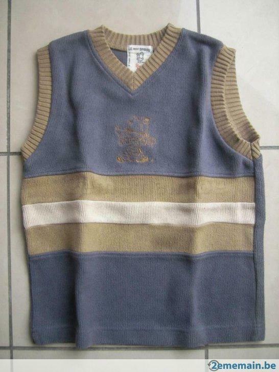 pull sans manches le petit spirou 6 ans, en excellent etat, Kinderen en Baby's, Kinderkleding | Maat 104, Gebruikt, Jongen, Trui of Vest