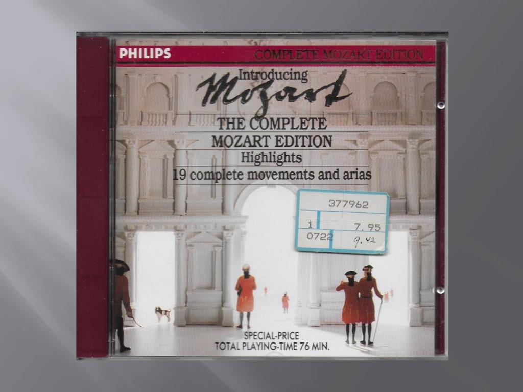 Mozart — Introduction à la collection complète, Enlèvement ou Envoi, Classicisme, Comme neuf, Autres types