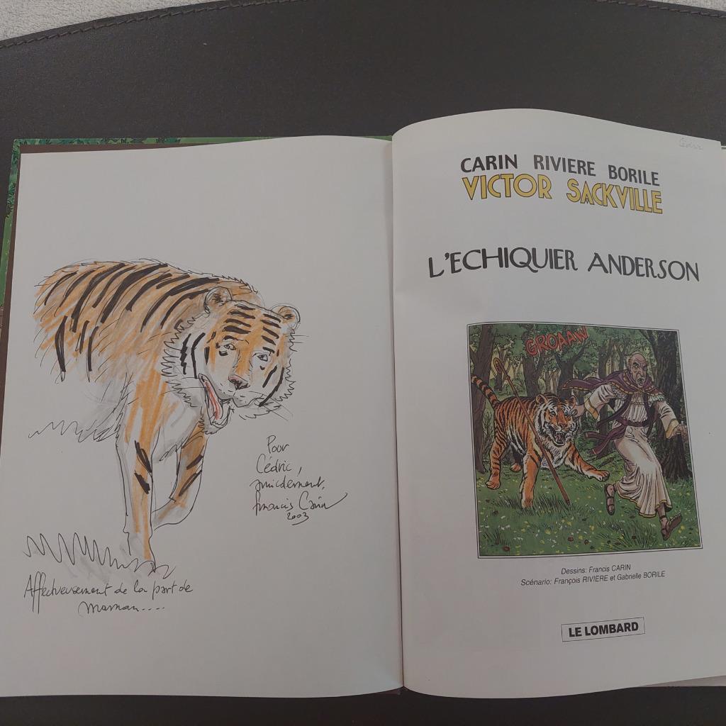 Victor Sackville 17 EO dédicacé - echiquier anderson - Carin, Enlèvement ou Envoi, Comme neuf