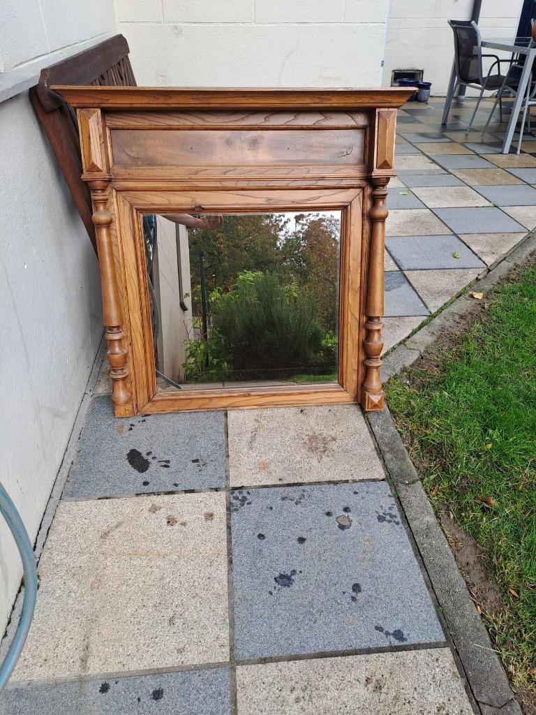 Miroir de buffet en chêne, Moins de 100 cm, Carré, Enlèvement, Utilisé