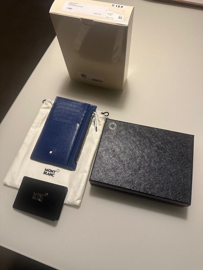 Montblanc kaarthouder, Handtassen en Accessoires, Portemonnees, Ophalen, Nieuw, Blauw, Overige merken