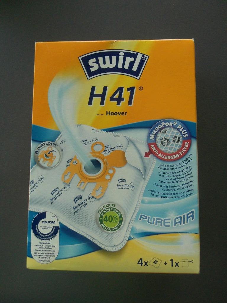 4 Sacs Aspirateur  SWIRL  HOOVER  H41 NEUF, Enlèvement ou Envoi, Neuf, Sac à poussière, Aspirateur