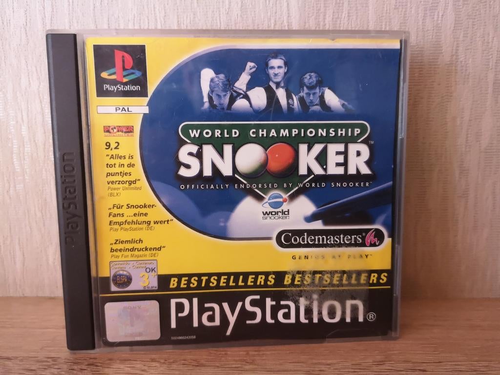 Playstation1 World Championship Snooker, Consoles de jeu & Jeux vidéo, Jeux | Sony PlayStation 1, Enlèvement ou Envoi, 1 joueur