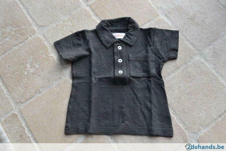 donker grijze t-shirt Quincy 6m, Kinderen en Baby's, Ophalen of Verzenden, Gebruikt, Jongetje, Overhemdje of Bloesje