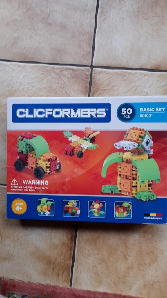 Clicformers, educatief ,creatief, vanaf 4 jaar, 50 stuks, Ophalen of Verzenden, Zo goed als nieuw, Bouwen