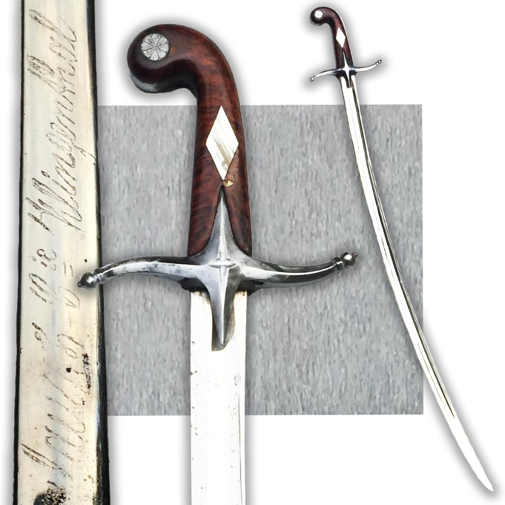 🚨EMPIRE : Très rare sabre MAMELOUK poignée Nacre Original, Collections, Envoi, Armée de terre, Épée ou sabre