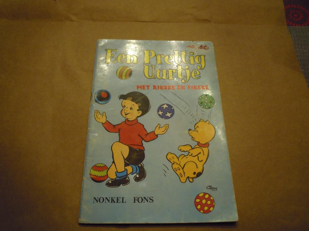 1e druk een prettig uurtje met rikske en fikske ( gray ), Boeken, Stripverhalen, Gelezen, Eén stripboek, Ophalen of Verzenden