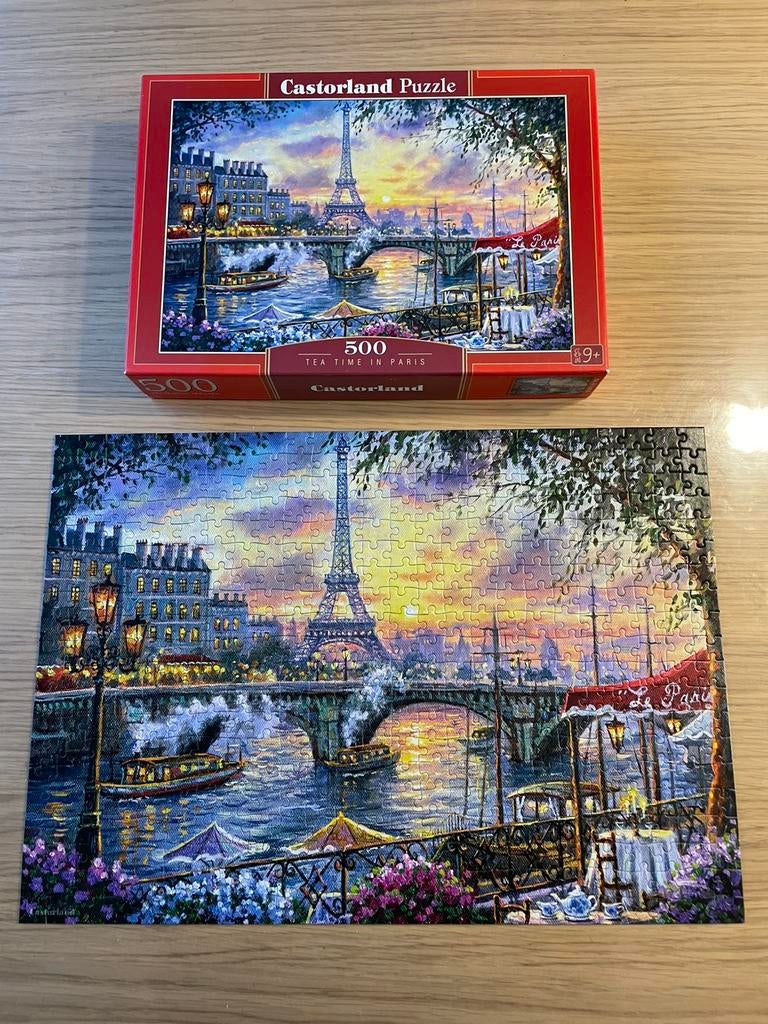 Puzzel tea time in Paris - 500 stuks, Enlèvement, Comme neuf