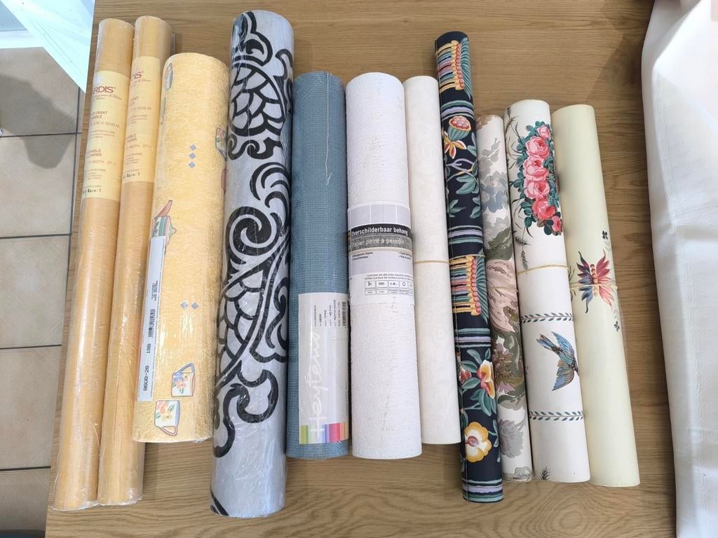 Lot de papiers peints et frises vintage, Enlèvement