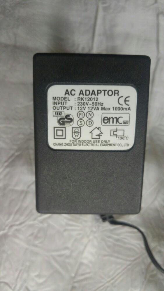 Chargeur adapteur lader rk12012 12v 1a ac 5.45mm, Enlèvement ou Envoi, Comme neuf