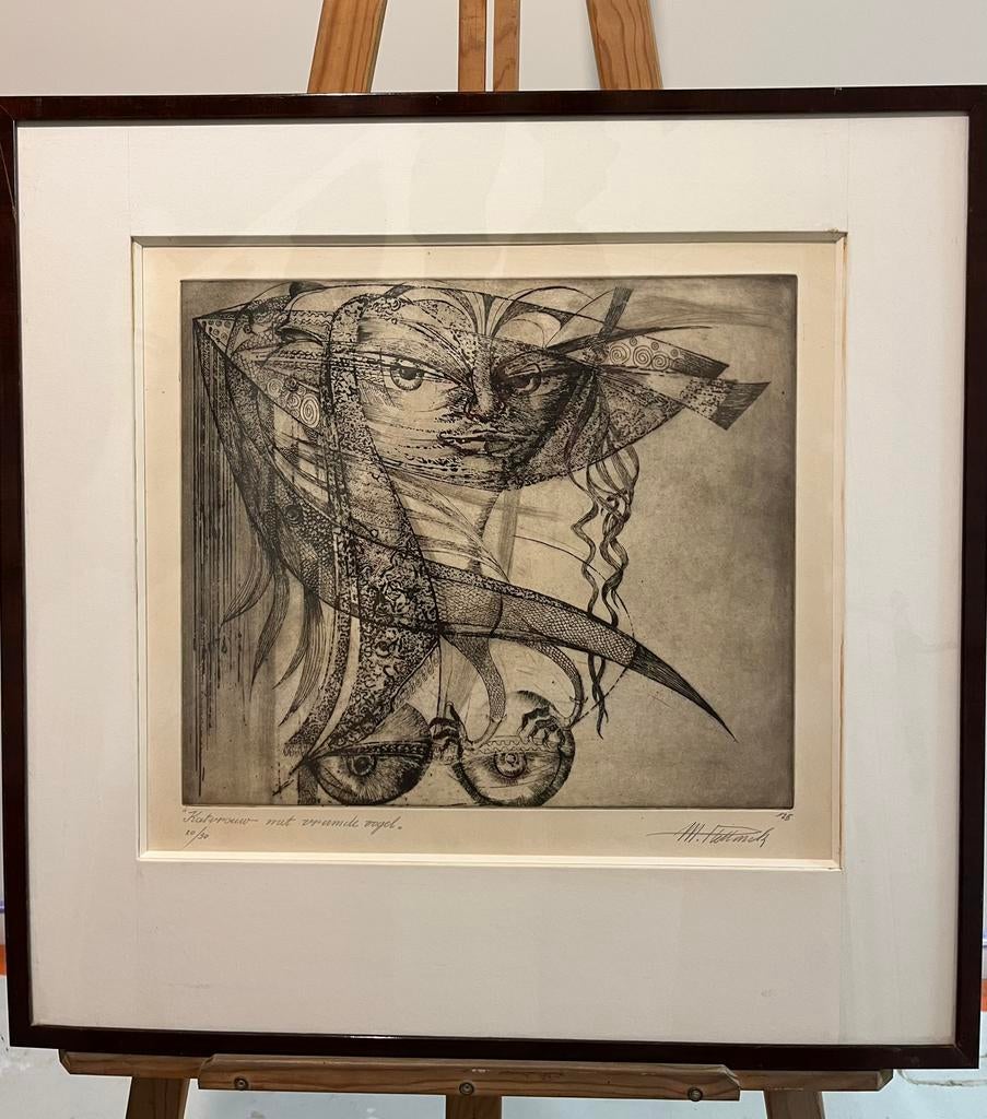 Ets Marc Plettinck, Antiek en Kunst, Kunst | Etsen en Gravures, Ophalen of Verzenden