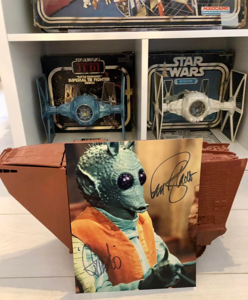 Star Wars Greedo Handtekening van Paul Blake, Ophalen of Verzenden, Zo goed als nieuw